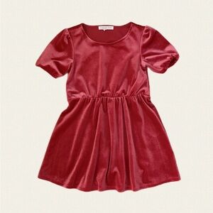 Copper Key Red Velvet Dress